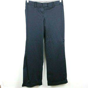 J Crew Womens Pants City Fit Stretch Flare Black 6